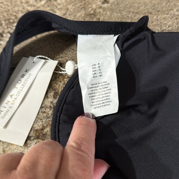 Trina Turk 2-pc black swimsuit, size 8, NWT. - Picture 5 of 5